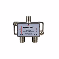 VISION - 2-Way Splitter DC Pass 5-2400MHz V26-202