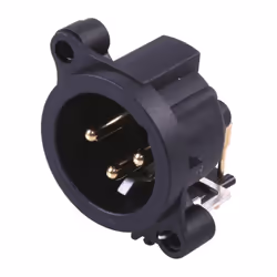 NEUTRIK - XLR Plug, 3 Pole, PCB, Horizontal