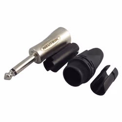 NEUTRIK - 2 Pole 1/4'' Professional Phone Plug for Large Cables (6.35mm Mono Jack Plug)