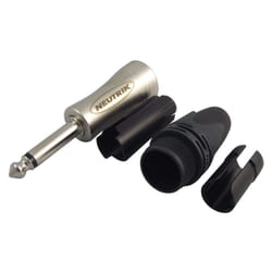 NEUTRIK - 2 Pole 1/4'' Professional Phone Plug for Large Cables (6.35mm Mono Jack Plug)