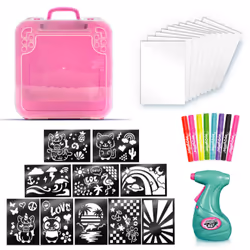 Canal Toys Airbrush Art Activity Case, Children's drawing kit, 6 yr(s), Batteries required, Multicolour