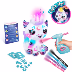 Canal Toys Airbrush Plush Light-Up Cosmic Unicorn - Additional view 4