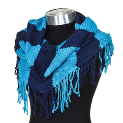 Bandana De Punto Lifestyle Con Flecos En La Parte Interior 66300 Para Hombre-mujer - blue, TU