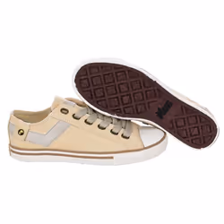 Sneaker Low Estilo Urbano Con Tejido Transpirable 121x56 Hombre - beige, 37.5