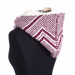 Capucha Con Cuello De Punto 96700 Mujer - white, TU
