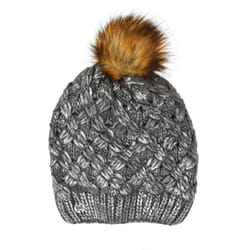 Gorro De Punto Con Forro Polar 100200 Para Mujer - silver, TU
