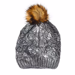Gorro De Punto Con Forro Polar 100200 Para Mujer - silver, TU