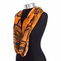 Cuello Infinito Estampado 114000 Para Mujer - yellow, TU