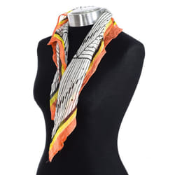 PaÃ±uelo De Seda Estampado Y Tejido Transpirable 114700 Para Mujer - white, TU