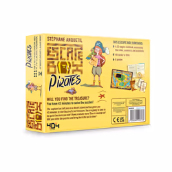 Escape Box Pirates Game | Escape Room in a Box | Fun for Family Game Night | Puzzle Solving Game for Kids and Adults | Ages 7+ | 2-5 Players | Averag