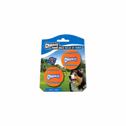 Chuckit! Tennis Balls for Dogs Durable Dog Toys Ball Launcher Compatible Dog Toys for Boredom, Small, Pack of 2