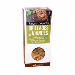 Aromandise HBE23, Sel de l'Himalaya, ail*, paprika doux*, coriandre*, carvi*, rose*, bleuet*, curcuma*, poivre..., France, 1 ...