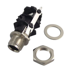 REAN - 1/4" TRS Jack Socket, Vertical PCB Mount, 3 Pole