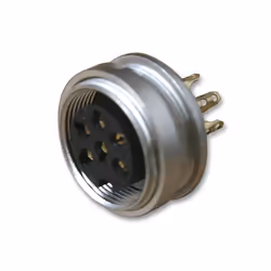 LUMBERG - 4-Pole DIN Panel Plug, Rear Mounting