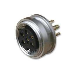 LUMBERG - 4-Pole DIN Panel Plug, Rear Mounting