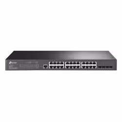 TP-LINK - JetStream 24 Port Gigabit Managed Switch with 4 SFP Slots