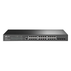 TP-LINK - JetStream 24 Port Gigabit Managed Switch with 4 SFP Slots