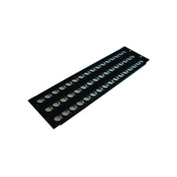 PENN ELCOM - 19" 48 Hole Rack Panel Punched for D-Series Connectors - 3U