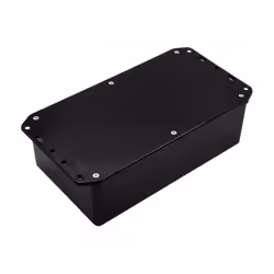 CAMDENBOSS - IP54 Black ABS Enclosure with Flanged Lid - 210x112x61mm