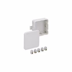 SPELSBERG - Grey IP20 Polypropylene 12 Entry Junction Box Enclosure with Terminal Blocks - 85x85x37mm