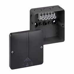 SPELSBERG - IP65 Black ABox Polycarbonate 8 Entry Junction Box Enclosure - 94x94x56mm