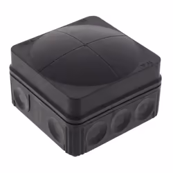 WISKA - Combi 108 Black Junction Box Enclosure