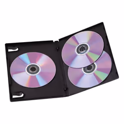 HAMA - Triple Box DVD Jewel Cases Black 5 Pack