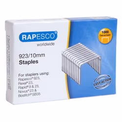 RAPESCO - 923/10mm Galvanised Steel Staples - Pack of 1000