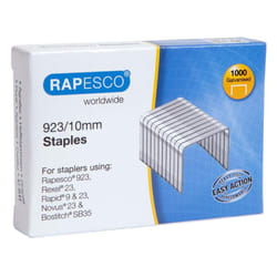 RAPESCO - 923/10mm Galvanised Steel Staples - Pack of 1000