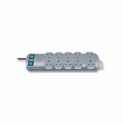 BRENNENSTUHL - Primera Line 10 Way Switched Extension Lead, 2m Grey
