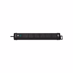 BRENNENSTUHL - Premium-Line 6 Way Switched Extension Lead, 3m Black