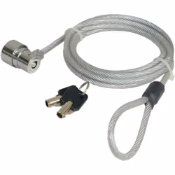 Port Designs Security CABLE KEY, 1.8 m, Round key, Metal, Stainless steel