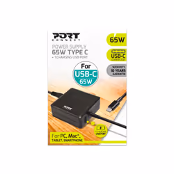 Port Designs 900097-UK power adapter/inverter Indoor 65 W Black - Additional view 4