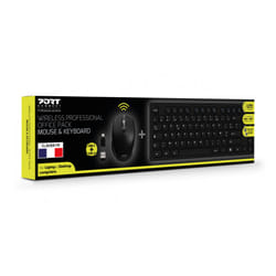 Port Designs 900906-FR keyboard Mouse included Office RF Wireless AZERTY French Black