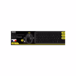 Port Designs 900906-FR keyboard Mouse included Office RF Wireless AZERTY French Black