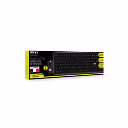 Port Designs 900752-W-FR keyboard Office RF Wireless AZERTY French Black