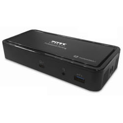 Port Designs 901912-EU laptop dock/port replicator Wired USB 3.2 Gen 2 (3.1 Gen 2) Type-C Black