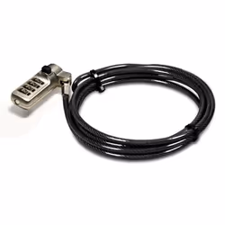 Port Designs 901226/25, 2 m, Nano, Combination lock, Nickel, Polyvinyl chloride (PVC), Steel, Zinc, Black