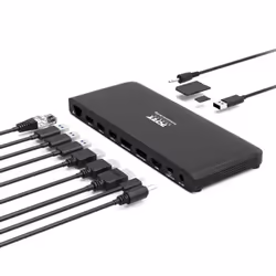 Port Designs 901910W-EU laptop dock/port replicator Wired USB 3.2 Gen 2 (3.1 Gen 2) Type-C Black - Additional view 2