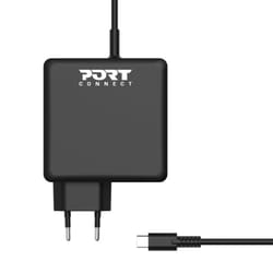 Port Designs 900097B-EU mobile device charger Smartphone, Tablet Black AC Fast charging Indoor