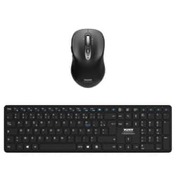 Port Designs 900907RFR keyboard Mouse included Home Bluetooth AZERTY French Black