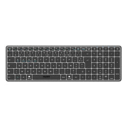 Port Designs 911002FR keyboard Home/Office RF Wireless + Bluetooth AZERTY French Black, Grey