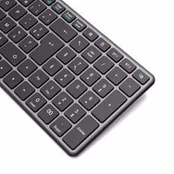 Port Designs 911002FR keyboard Home/Office RF Wireless + Bluetooth AZERTY French Black, Grey - Additional view 4