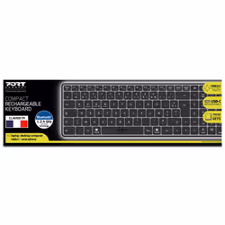 Port Designs 911002FR keyboard Home/Office RF Wireless + Bluetooth AZERTY French Black, Grey - Additional view 6