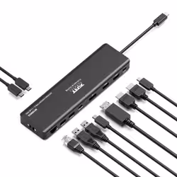 Port Designs PORT Connect Mobile docking station 1 X 4K USB-C 9 devices 100W - Additional view 7