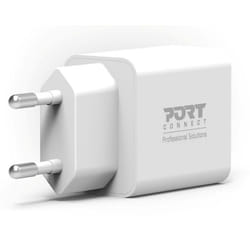 Port Designs PORT Connect 902036EUB mobile device charger Universal White AC Fast charging Indoor