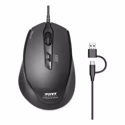 Port Designs PORT Connect OFFICE+ mouse Right-hand USB Type-A + USB Type-C Optical 3200 DPI - Additional view 7