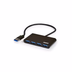 Port Designs 900121 interface hub USB 3.2 Gen 1 (3.1 Gen 1) Type-A 5000 Mbit/s Black - Additional view 4
