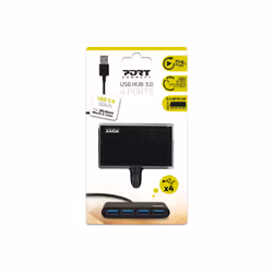 Port Designs 900121 interface hub USB 3.2 Gen 1 (3.1 Gen 1) Type-A 5000 Mbit/s Black - Additional view 5