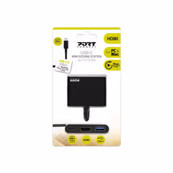 Port Designs 900140 laptop dock/port replicator Wired USB 3.2 Gen 1 (3.1 Gen 1) Type-C Black - Additional view 2